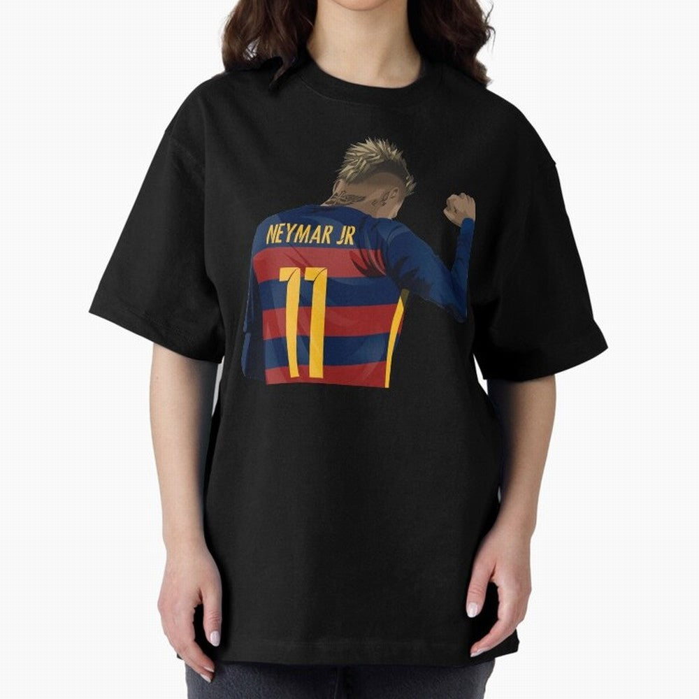 Neymar Oversized T-Shirt Discover Match Day Hype around FIFA World Cup 2026, Messi, CR7 and Mbappe, Argentina and Brazil, Retro Football Energy, Iconic Rivalries, Trophy Chase Drama and Stadium Atmosphere; Ideal for Passionate Fans Who Love