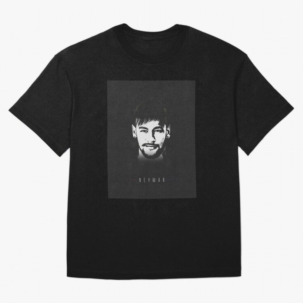 Designs by Neymar Illustration Classic T-Shirt Join the Global Buzz around FIFA World Cup 2026 Group Stage Spirit, Driven by Argentina, Mbappe and Neymar, Retro Football Energy, Iconic Rivalries, Trophy Chase Drama and Stadium Atmosphere; Perfect