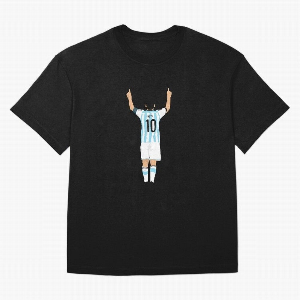 LEO MESSI ILLUSTRATION Classic T-Shirt Celebrate the Next Chapter of FIFA World Cup 2026 Group Stage for Fans of Messi, CR7 and Mbappe and England, France and Netherlands, Bringing Vintage Soccer Flavor, Modern Football Stars, National Flags and