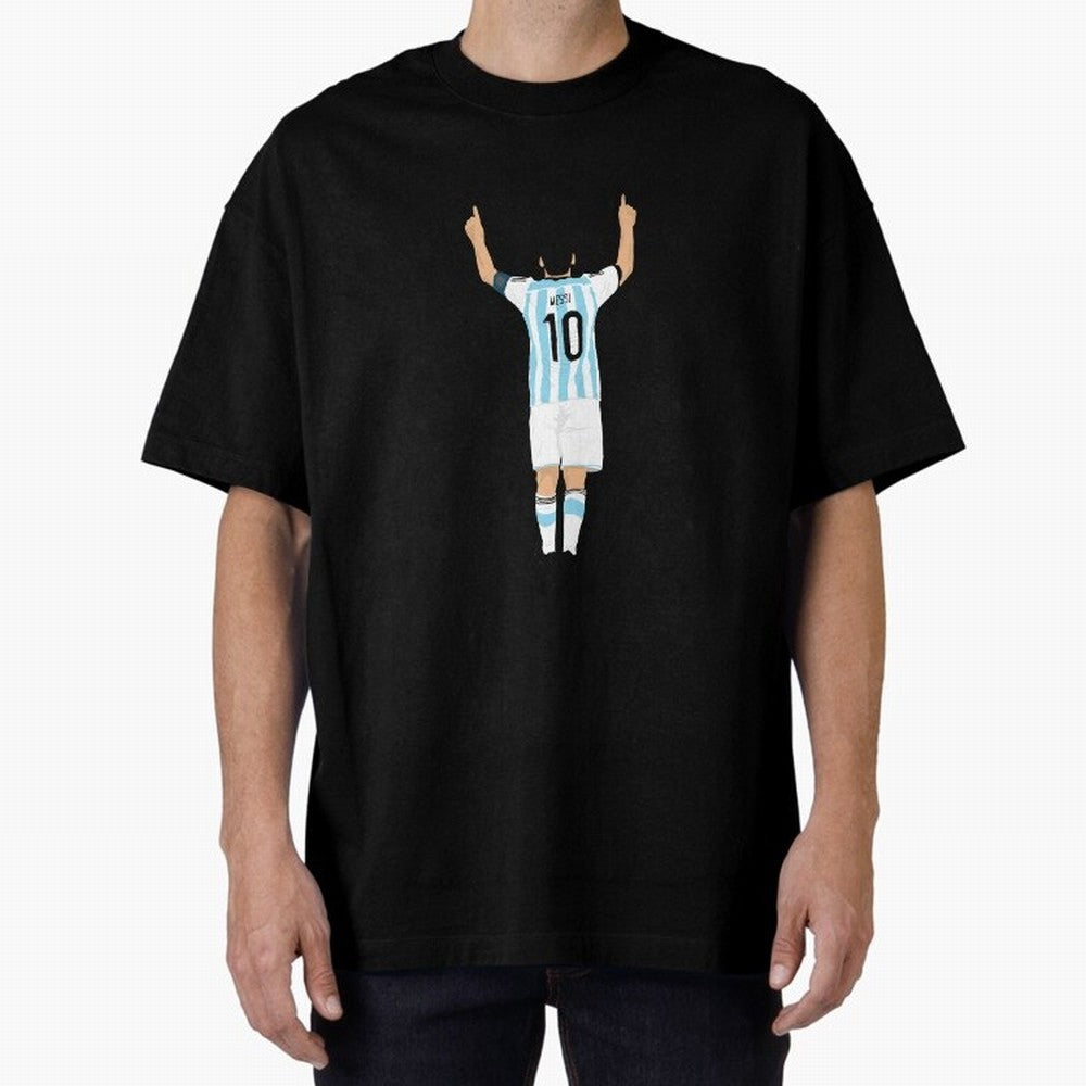 LEO MESSI ILLUSTRATION Classic T-Shirt Celebrate the Next Chapter of FIFA World Cup 2026 Group Stage for Fans of Messi, CR7 and Mbappe and England, France and Netherlands, Bringing Vintage Soccer Flavor, Modern Football Stars, National Flags and