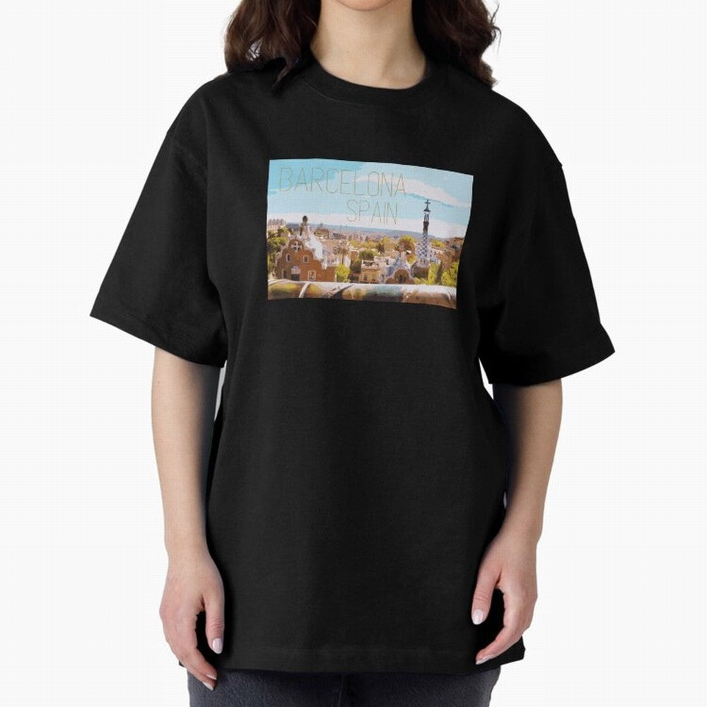 Barcelona Print Oversized T-Shirt Refresh the FIFA World Cup 2026 USA Canada Mexico Journey through Neymar Highlights, Spain Pride, Supporter Pride, Iconic Celebrations, Legendary Names and Global Match Day Energy; Made for Collectors Who Enjoy