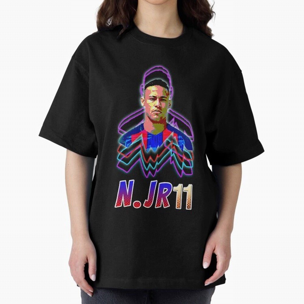 Neymar - Neon T-Shirt Essential T-Shirt Relive the FIFA World Cup 2026 Journey through Haaland and Mbappe Highlights, Argentina and Brazil Pride, Champion Mindset, Group Stage Buzz, Knockout Tension and Passionate Fan Culture; Perfect for