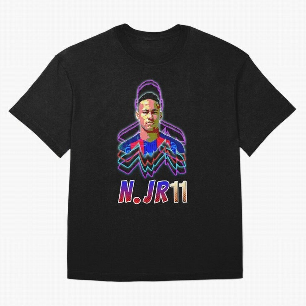 Neymar - Neon T-Shirt Essential T-Shirt Relive the FIFA World Cup 2026 Journey through Haaland and Mbappe Highlights, Argentina and Brazil Pride, Champion Mindset, Group Stage Buzz, Knockout Tension and Passionate Fan Culture; Perfect for