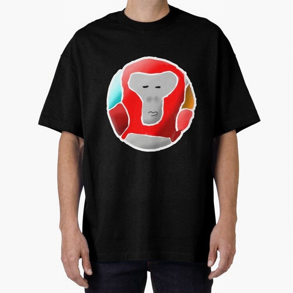 Gorilla Tag red soccer ball Gorilla Oversized T-Shirt Celebrate Fan Favorites in Global Football Passion for FIFA World Cup 2026, Driven by Mbappe and Neymar, Argentina and Brazil, Retro Football Energy, Iconic Rivalries, Trophy Chase Drama and