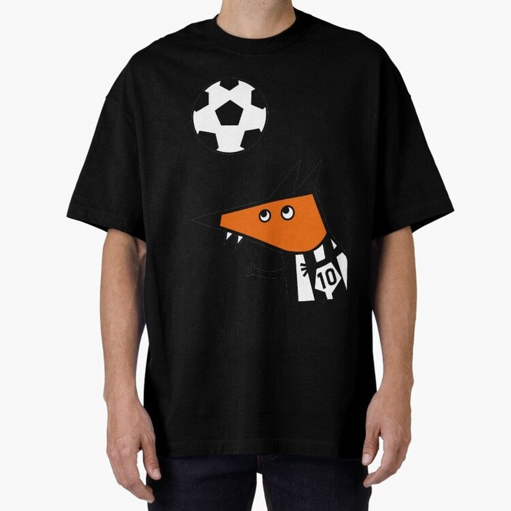 Football FOX Oversized T-Shirt Spotlight Match Day Hype around FIFA World Cup 2026 Group Stage, CR7 and Messi, Portugal, Spain and Germany, Goal Celebration Energy, Supporter Heritage, Football Icons and Worldwide Tournament Joy; Perfect for