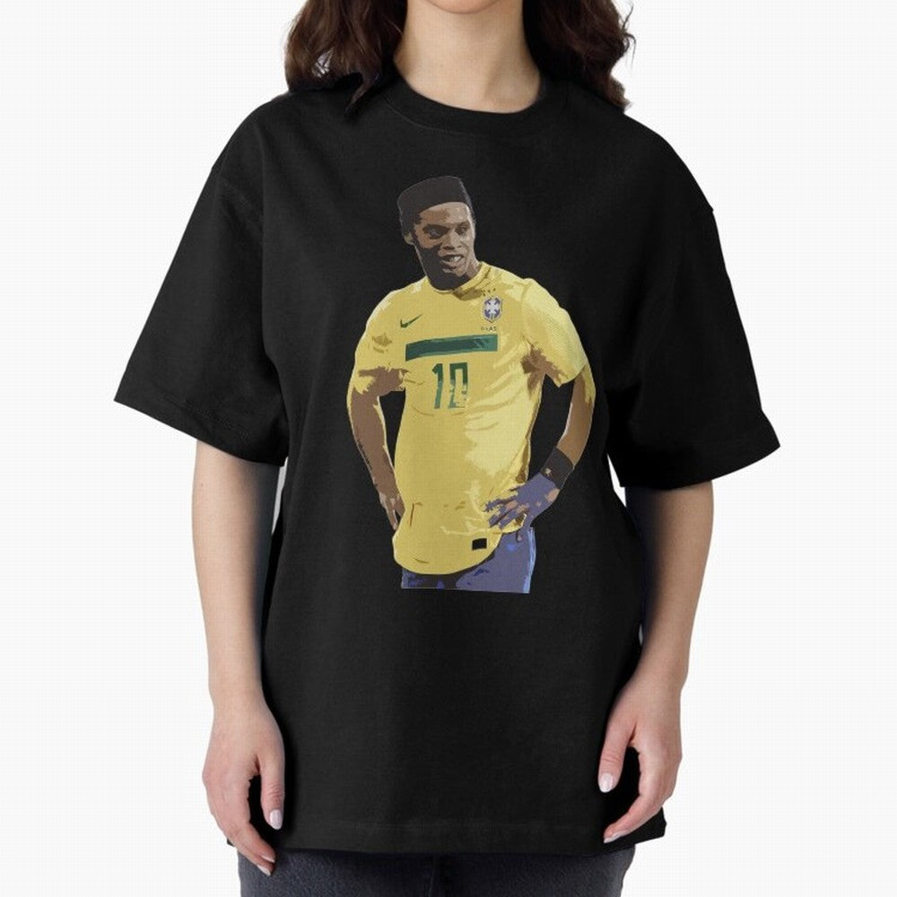 Ronaldinho Brazil Joga Bonito Classic T-Shirt Elevate FIFA World Cup 2026 for Fans of Messi and Cristiano Ronaldo and England and Germany, Bringing Worldwide Fan Energy, Dramatic Goals, Stadium Lights and Championship Celebrations; Ideal for