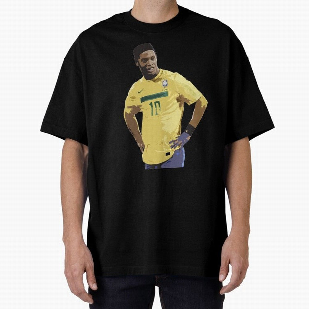 Ronaldinho Brazil Joga Bonito Classic T-Shirt Elevate FIFA World Cup 2026 for Fans of Messi and Cristiano Ronaldo and England and Germany, Bringing Worldwide Fan Energy, Dramatic Goals, Stadium Lights and Championship Celebrations; Ideal for