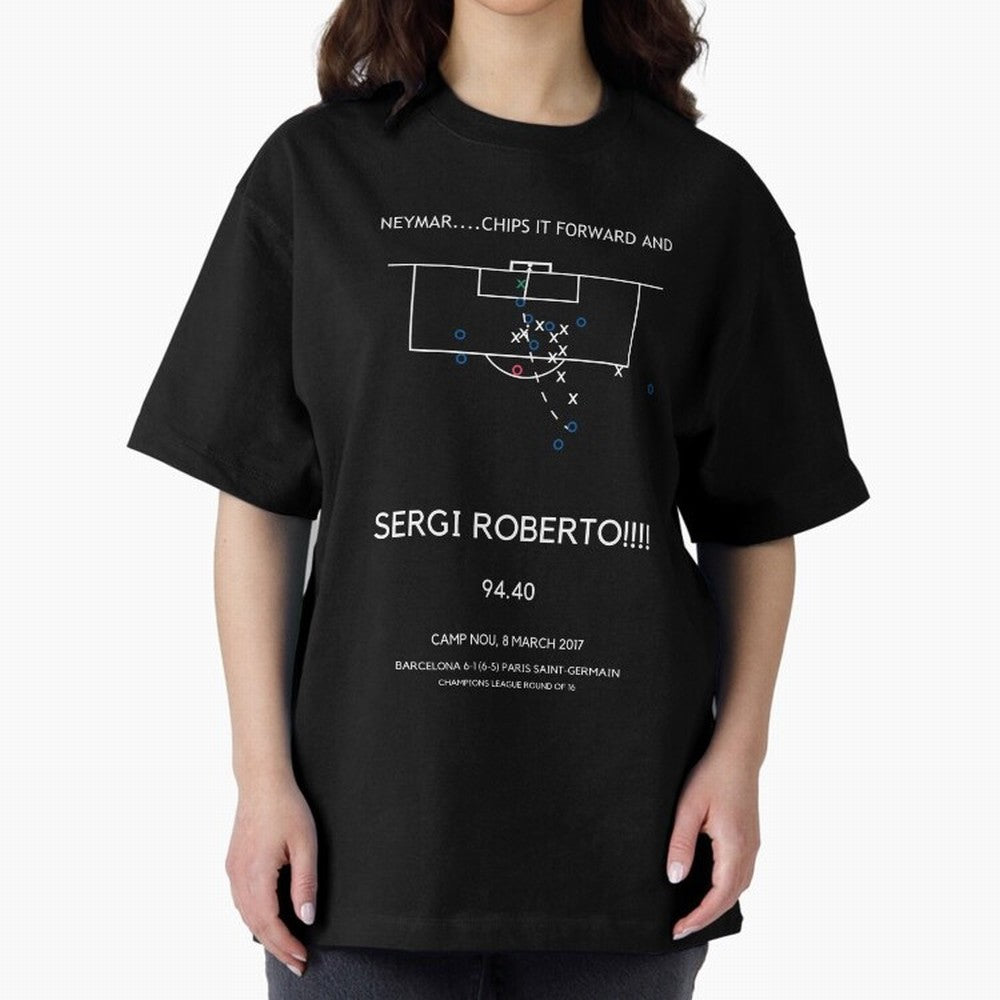 Sergi Roberto Winning Goal vs PSG (La Remontada) Classic T-Shirt Support Your Favorite Stars during FIFA World Cup 2026 USA Canada Mexico Highlighting Haaland, England and Germany Energy, Classic Soccer Heritage, Championship Pressure, Fan Loyalty
