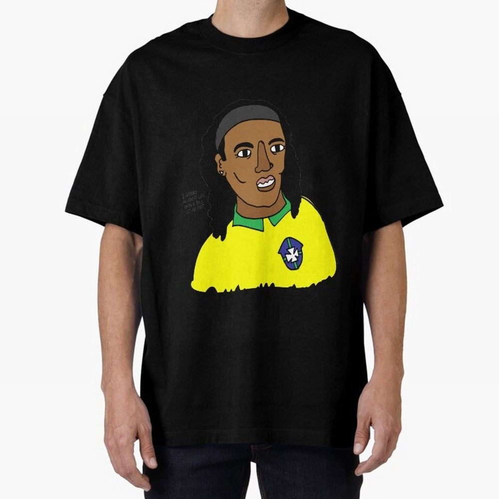 Ronaldinho Brazil Football Ball Life Classic T-Shirt Get Ready for Global Football Passion for FIFA World Cup 2026, Made for Neymar, Haaland and Cristiano Ronaldo, France, Sports Nostalgia, International Competition, Famous Players and