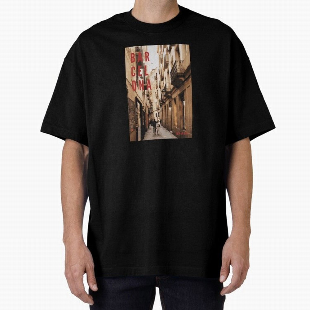 Barcelona Print Classic T-Shirt Show Support during FIFA World Cup 2026 Spirit, Filled with Portugal, Messi, Football Passion, Legendary Performances, Festival Vibes and Supporter Community; Great for Watch Parties, Sports Bars, Family Nights, Fan