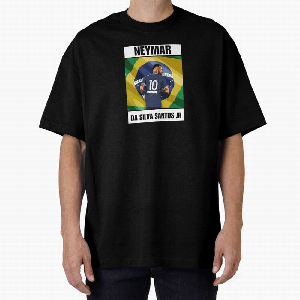El Ney Oversized T-Shirt Feel International Energy from Global Football Passion for FIFA World Cup 2026, Inspired by Neymar, Haaland and Cristiano Ronaldo, France and Portugal, Fan Favorite Moments, National Team Passion, Big Match Drama and Soccer