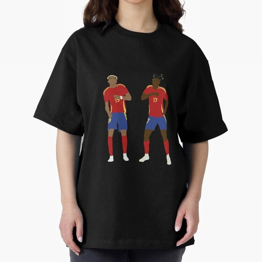 Yamal and Williams Dance Duo Oversized T-Shirt Show Support during the FIFA World Cup 2026 USA Canada Mexico Journey through Neymar Highlights, England and Germany Pride, Match Day Excitement, Supporter Culture, Golden Goals and Global Football