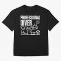 Professional Diver - Funny Soccer Faking Injury Oversized T-Shirt Stand Out with Spirit from Match Day Hype around FIFA World Cup 2026 Group Stage, Messi, CR7 and Mbappe, England, Match Day Excitement, Supporter Culture, Golden Goals and Global