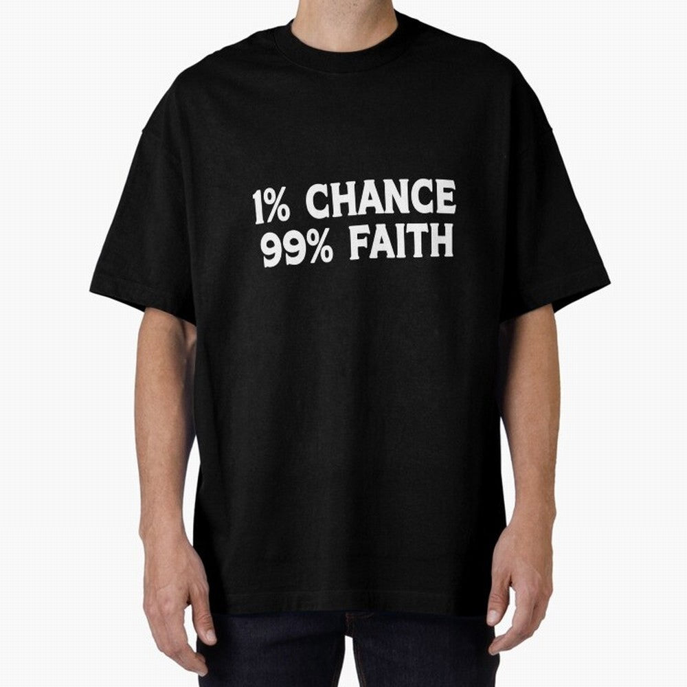 1% Chance 99% Faith Neymar Quote Classic T-Shirt Support Iconic Players in FIFA World Cup 2026 USA Canada Mexico Connected to Neymar, Brazil, Portugal and Argentina Energy, Soccer Culture, Superstar Moments, National Team Dreams and Competitive