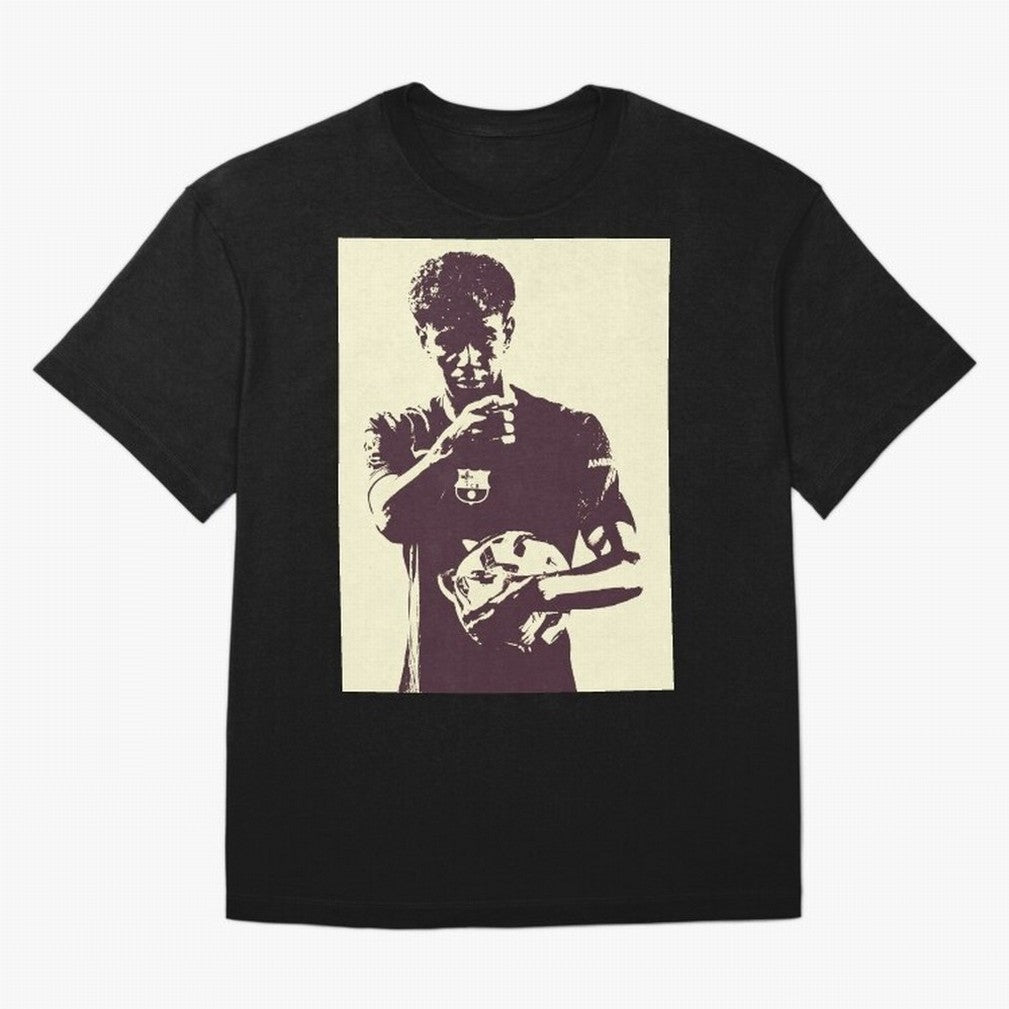 Lamine Yamal black and white Oversized T-Shirt Celebrate Rivalries and Pride in Global Football Passion for FIFA World Cup 2026 USA Canada Mexico, Made for Neymar, Haaland and Cristiano Ronaldo, Argentina, Vintage Soccer Flavor, Modern Football