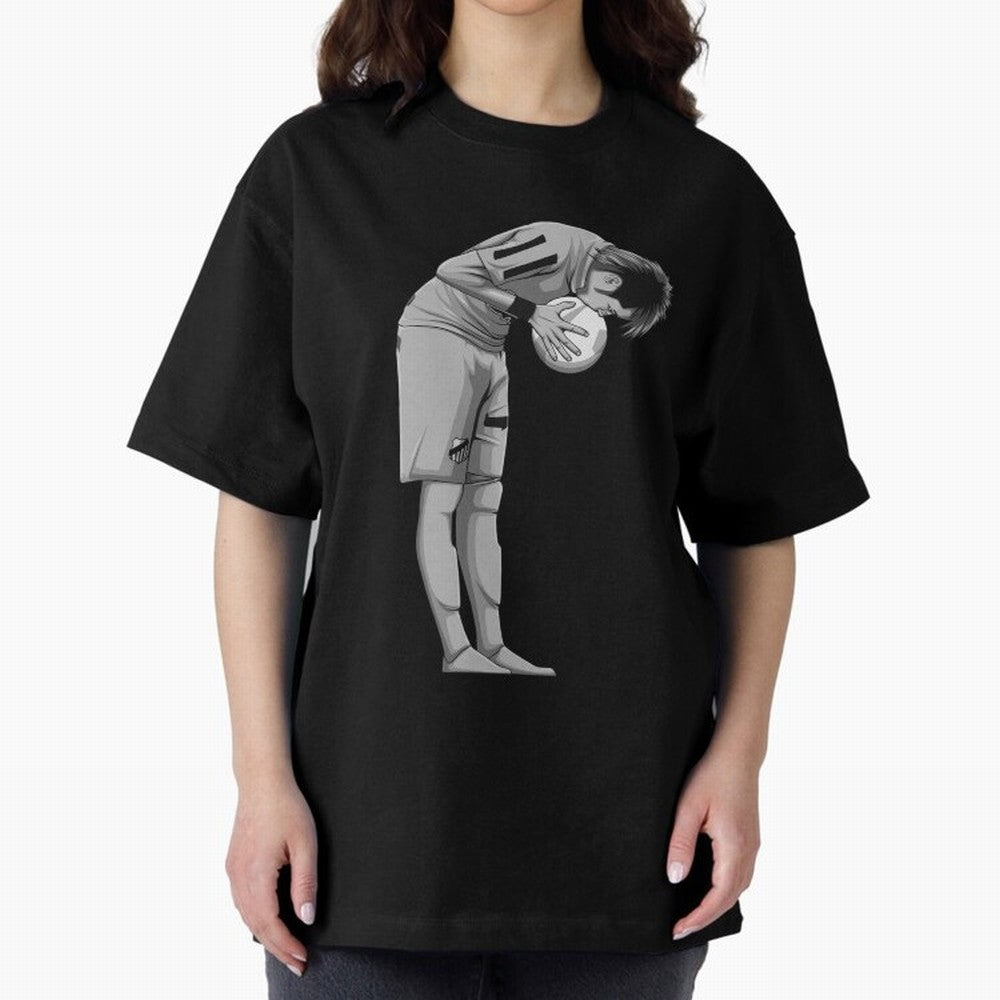 Neymar Black and White Version Oversized T-Shirt Celebrate the Biggest Stage of the FIFA World Cup 2026 USA Canada Mexico Journey through Haaland Highlights, Argentina and Brazil Pride, Championship Spirit, Famous Goals, Roaring Crowds and