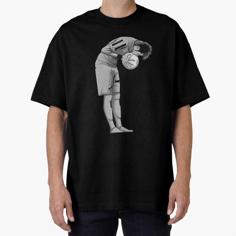 Neymar Black and White Version Oversized T-Shirt Celebrate the Biggest Stage of the FIFA World Cup 2026 USA Canada Mexico Journey through Haaland Highlights, Argentina and Brazil Pride, Championship Spirit, Famous Goals, Roaring Crowds and