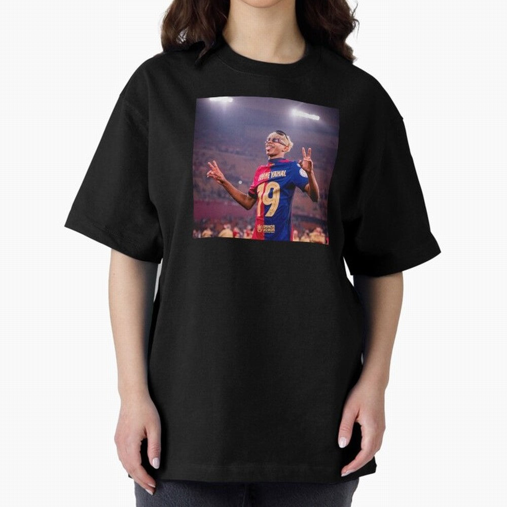 Lamine Yamal Oversized T-Shirt Honor Football Greatness during the FIFA World Cup 2026 Journey through Cristiano Ronaldo, Haaland and CR7 Highlights, Portugal, Spain and Germany Pride, Sports Nostalgia, International Competition, Famous Players and