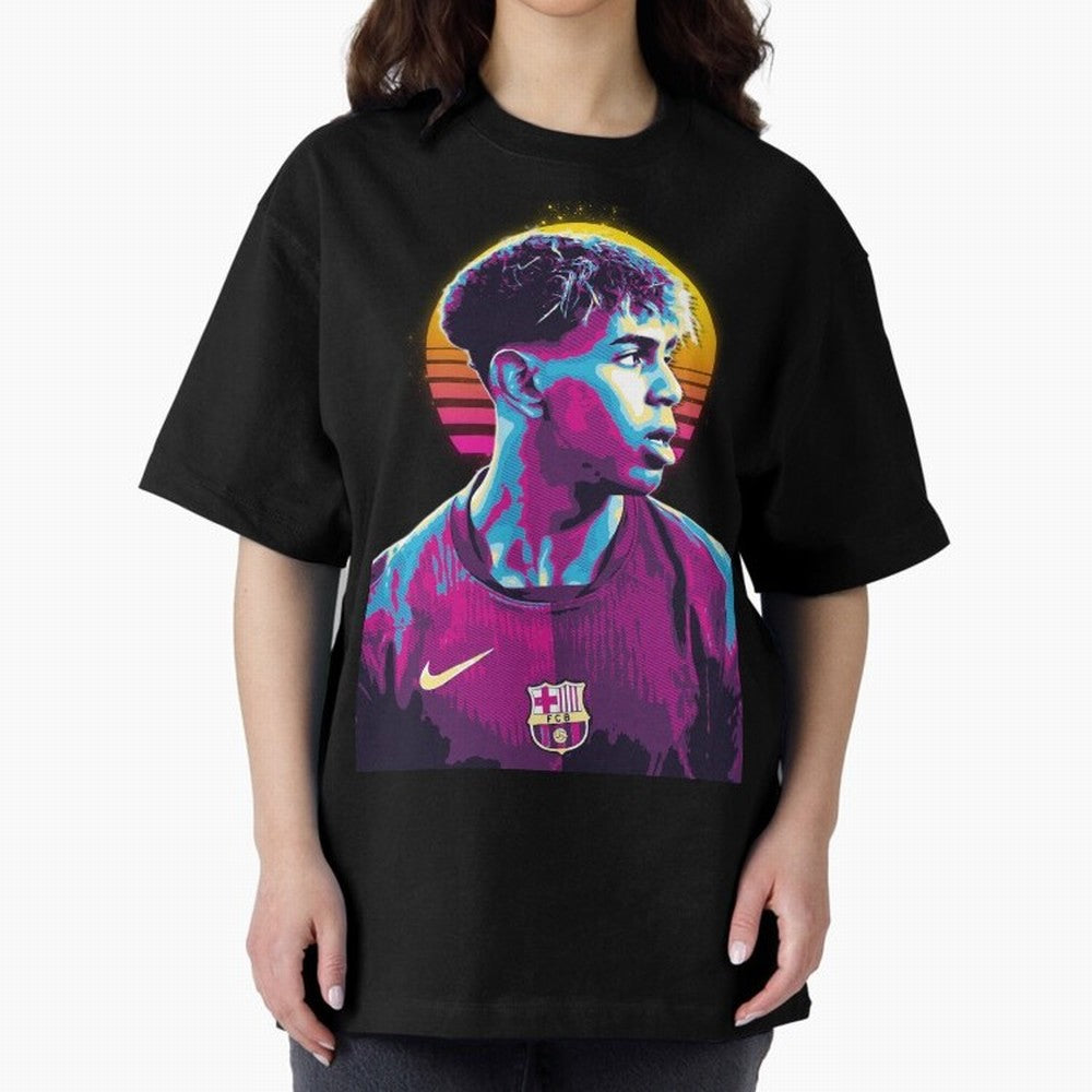 Lamine Yamal youn player the best Oversized T-Shirt Bring FIFA World Cup 2026 USA Canada Mexico Highlighting Haaland, Portugal Energy, Champion Mindset, Group Stage Buzz, Knockout Tension and Passionate Fan Culture; Ideal for Football Dads,