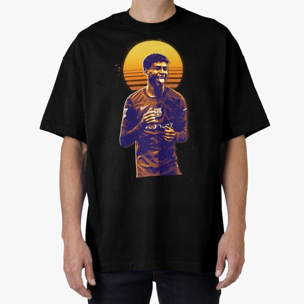 Yamal Lamine fcb club Oversized T-Shirt Bring Trophy Dreams to Global Football Passion for FIFA World Cup 2026 USA Canada Mexico, Inspired by Neymar, Haaland and Cristiano Ronaldo, England and Germany, Goal Celebration Energy, Supporter Heritage,