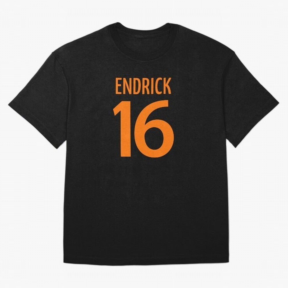 Football Player #16 | Soccer Sports (Orange Design) Classic T-Shirt Mark FIFA World Cup 2026 USA Canada Mexico Inspired by Messi, Neymar and Mbappe, Argentina, France and Brazil Energy, Supporter Pride, Iconic Celebrations, Legendary Names and