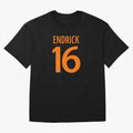 Football Player #16 | Soccer Sports (Orange Design) Classic T-Shirt Mark FIFA World Cup 2026 USA Canada Mexico Inspired by Messi, Neymar and Mbappe, Argentina, France and Brazil Energy, Supporter Pride, Iconic Celebrations, Legendary Names and