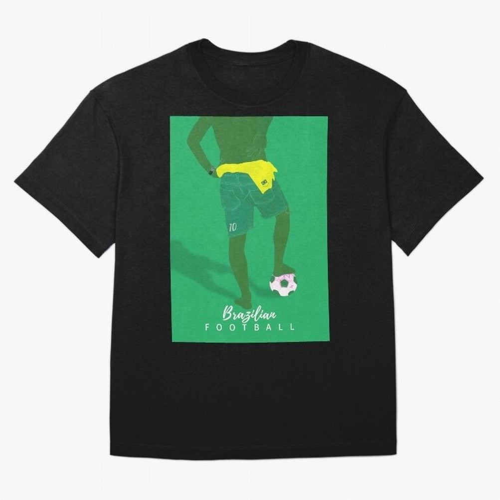 Brazilian Football Tribute Classic T-Shirt Show Match Day Excitement for FIFA World Cup 2026 USA Canada Mexico Spirit, Centered on Spain and Netherlands, Mbappe and Neymar, Classic Soccer Heritage, Championship Pressure, Fan Loyalty and