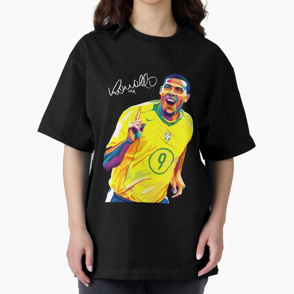 Ronaldo 9 Wpap Pop Art Oversized T-Shirt Bring Bold Fan Energy to Match Day Hype around FIFA World Cup 2026 Group Stage, Mbappe, Portugal, Spain and Germany, Vintage Soccer Flavor, Modern Football Stars, National Flags and Final Night Emotion;