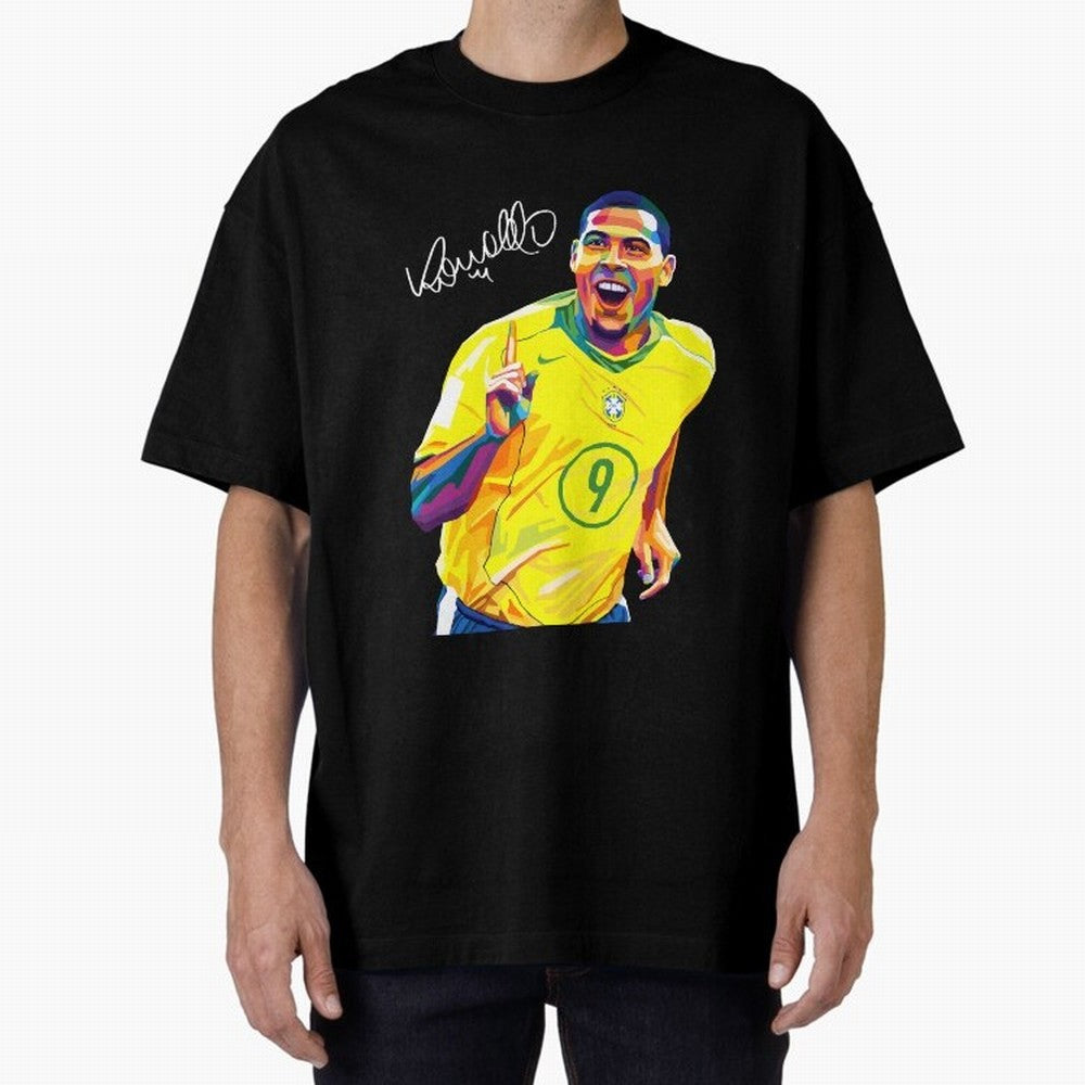 Ronaldo 9 Wpap Pop Art Oversized T-Shirt Bring Bold Fan Energy to Match Day Hype around FIFA World Cup 2026 Group Stage, Mbappe, Portugal, Spain and Germany, Vintage Soccer Flavor, Modern Football Stars, National Flags and Final Night Emotion;