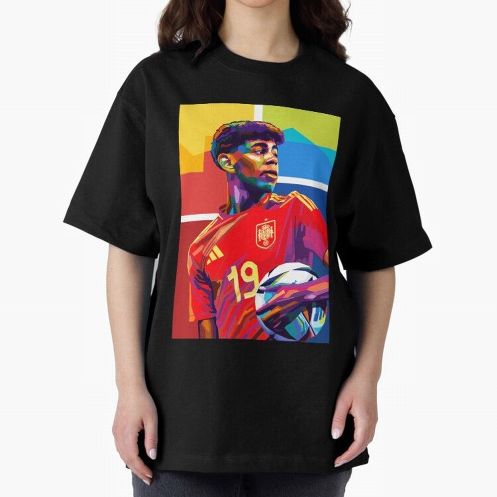 Lamine Yamal Football Wpap Art Classic T-Shirt Keep Football History Alive during FIFA World Cup 2026 Highlighting Neymar, Haaland and Cristiano Ronaldo, Germany Energy, Championship Spirit, Famous Goals, Roaring Crowds and International Football
