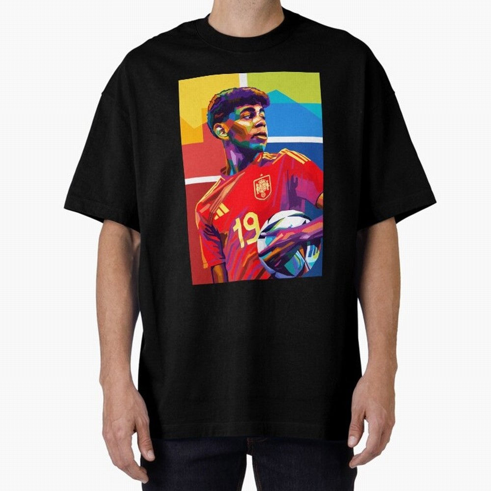 Lamine Yamal Football Wpap Art Classic T-Shirt Keep Football History Alive during FIFA World Cup 2026 Highlighting Neymar, Haaland and Cristiano Ronaldo, Germany Energy, Championship Spirit, Famous Goals, Roaring Crowds and International Football