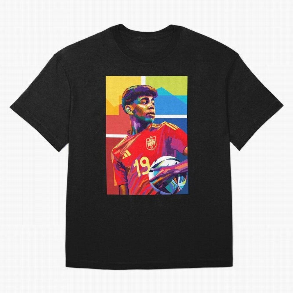 Lamine Yamal Football Wpap Art Classic T-Shirt Keep Football History Alive during FIFA World Cup 2026 Highlighting Neymar, Haaland and Cristiano Ronaldo, Germany Energy, Championship Spirit, Famous Goals, Roaring Crowds and International Football