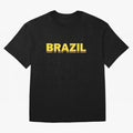 Brazil, yellow 3d sign Classic T-Shirt Represent the Passion of FIFA World Cup 2026 USA Canada Mexico Spirit, Driven by France, Messi, Football History, Final Match Energy, Crowd Noise and Once in a Lifetime Moments; Perfect for Fans, Collectors,