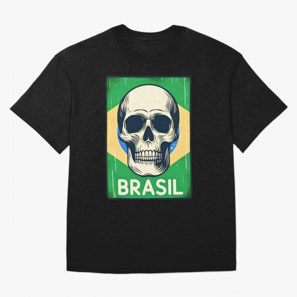 Brasil Classic T-Shirt Feel the Trophy Chase of Global Football Passion for FIFA World Cup 2026, Centered on Messi, Neymar and Mbappe, Brazil, Portugal and Argentina, Football Festival Excitement, Trophy Ambitions, Country Rivalries and Star Player
