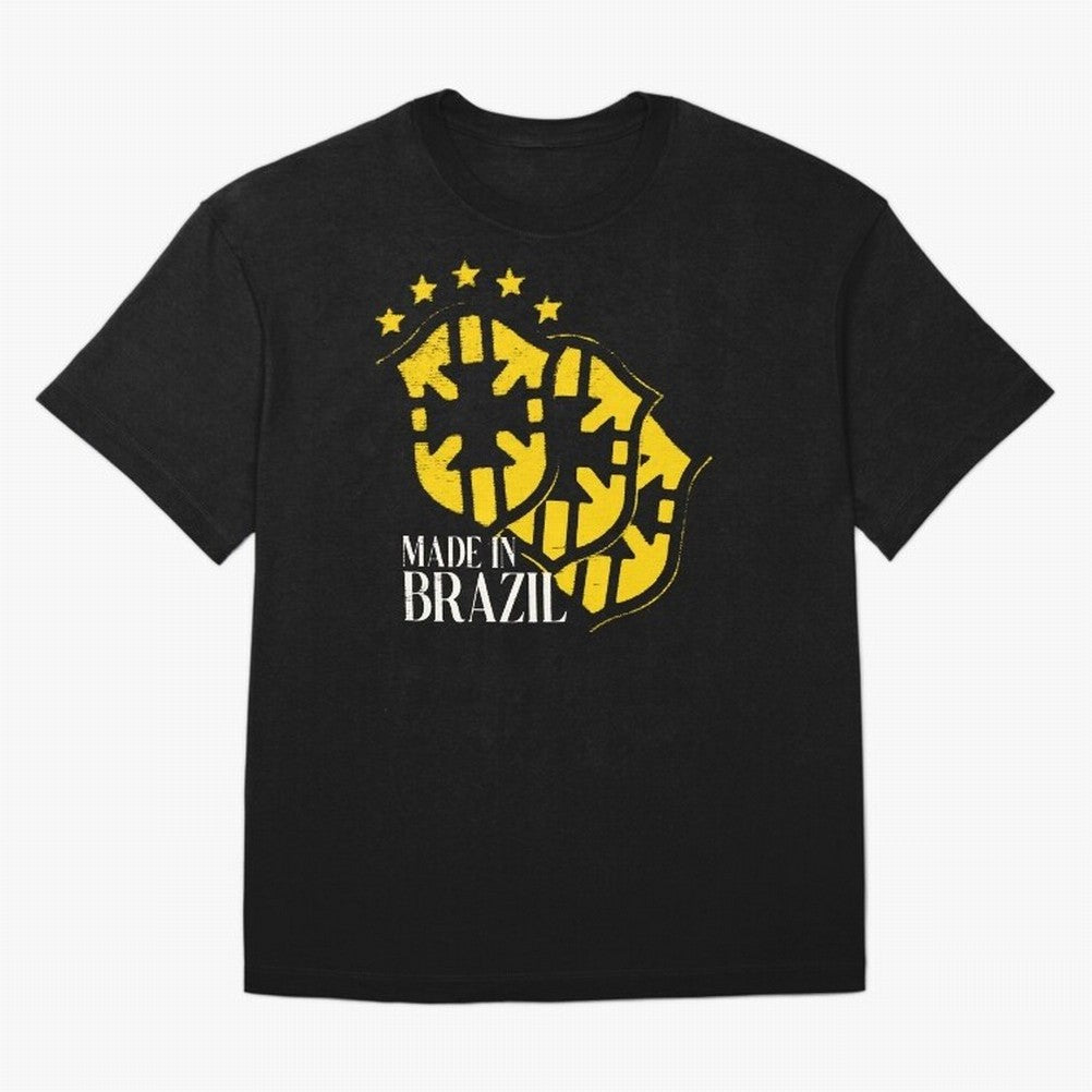 Design Made in Brazil Classic T-Shirt Remember Iconic Moments from FIFA World Cup 2026 for Fans of Mbappe and Neymar and Spain and Netherlands, Bringing Supporter Pride, Iconic Celebrations, Legendary Names and Global Match Day Energy; Created for
