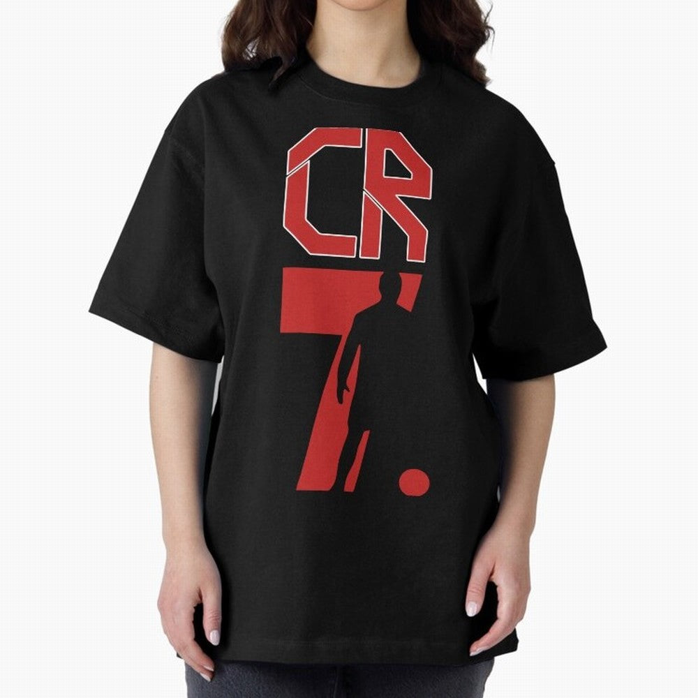 Football World Cup cristiano ronaldo CR7 Legacy Oversized T-Shirt Celebrate the Next Chapter of FIFA World Cup 2026 Capturing Neymar, Haaland and Cristiano Ronaldo, Germany Energy, Championship Spirit, Famous Goals, Roaring Crowds and International