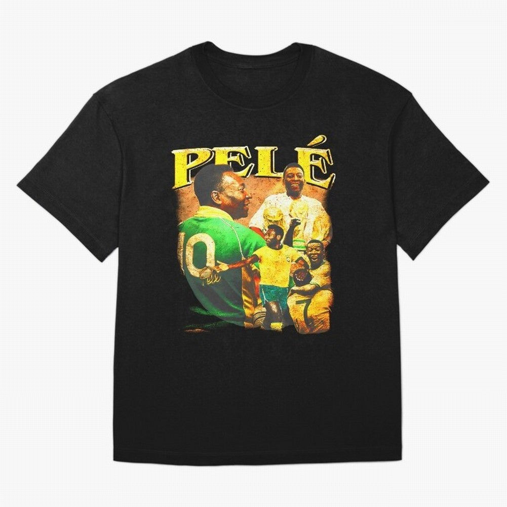 Pele The King Essential T-Shirt Showcase FIFA World Cup 2026 USA Canada Mexico Spirit, Centered on Germany, Mbappe and Neymar, Vintage Soccer Flavor, Modern Football Stars, National Flags and Final Night Emotion; Ideal for Fans Who Follow Messi,