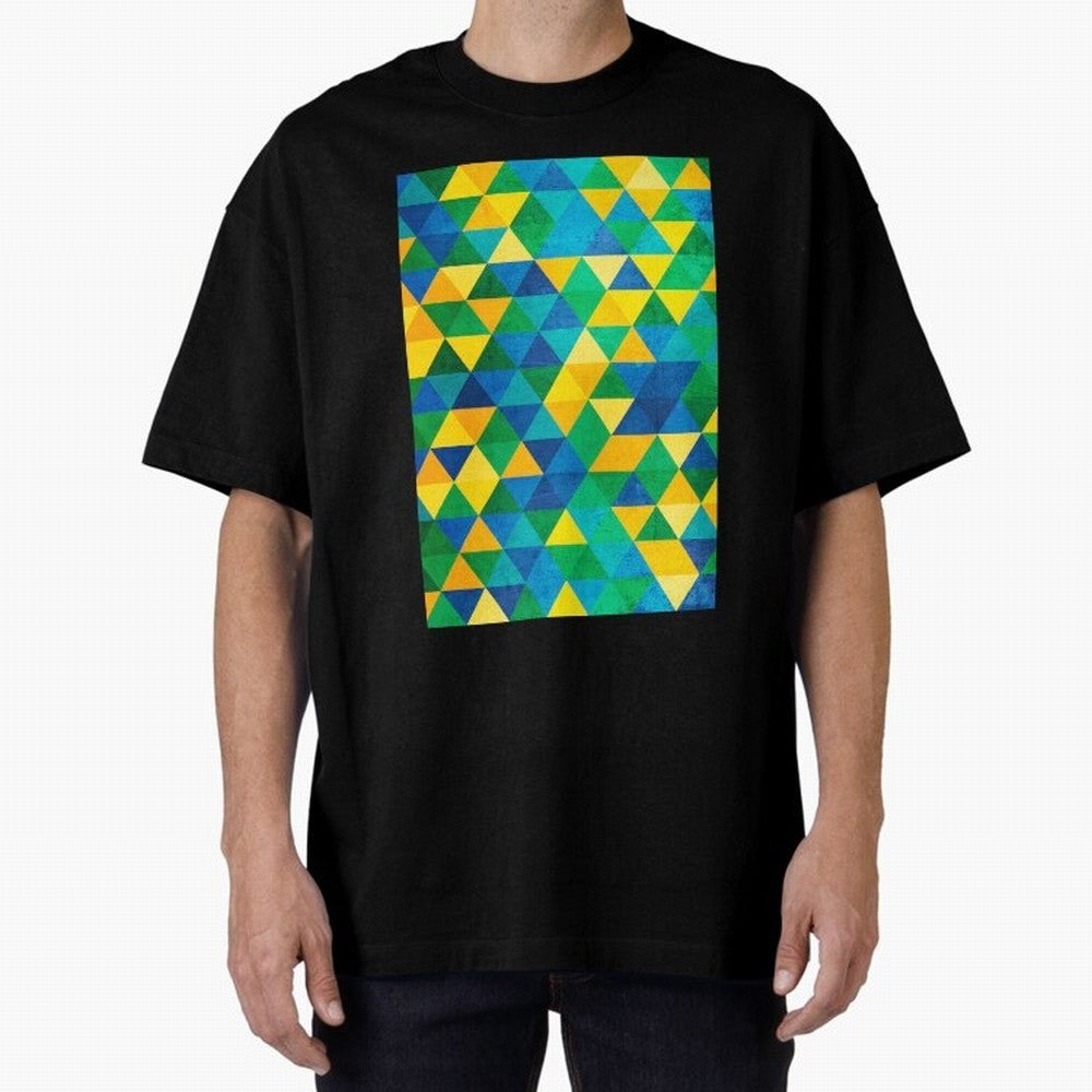 Geometric Brazil colors Classic T-Shirt Show Match Day Excitement for the FIFA World Cup 2026 Journey through Haaland Highlights, Germany Pride, Football Passion, Legendary Performances, Festival Vibes and Supporter Community; Built for Supporters