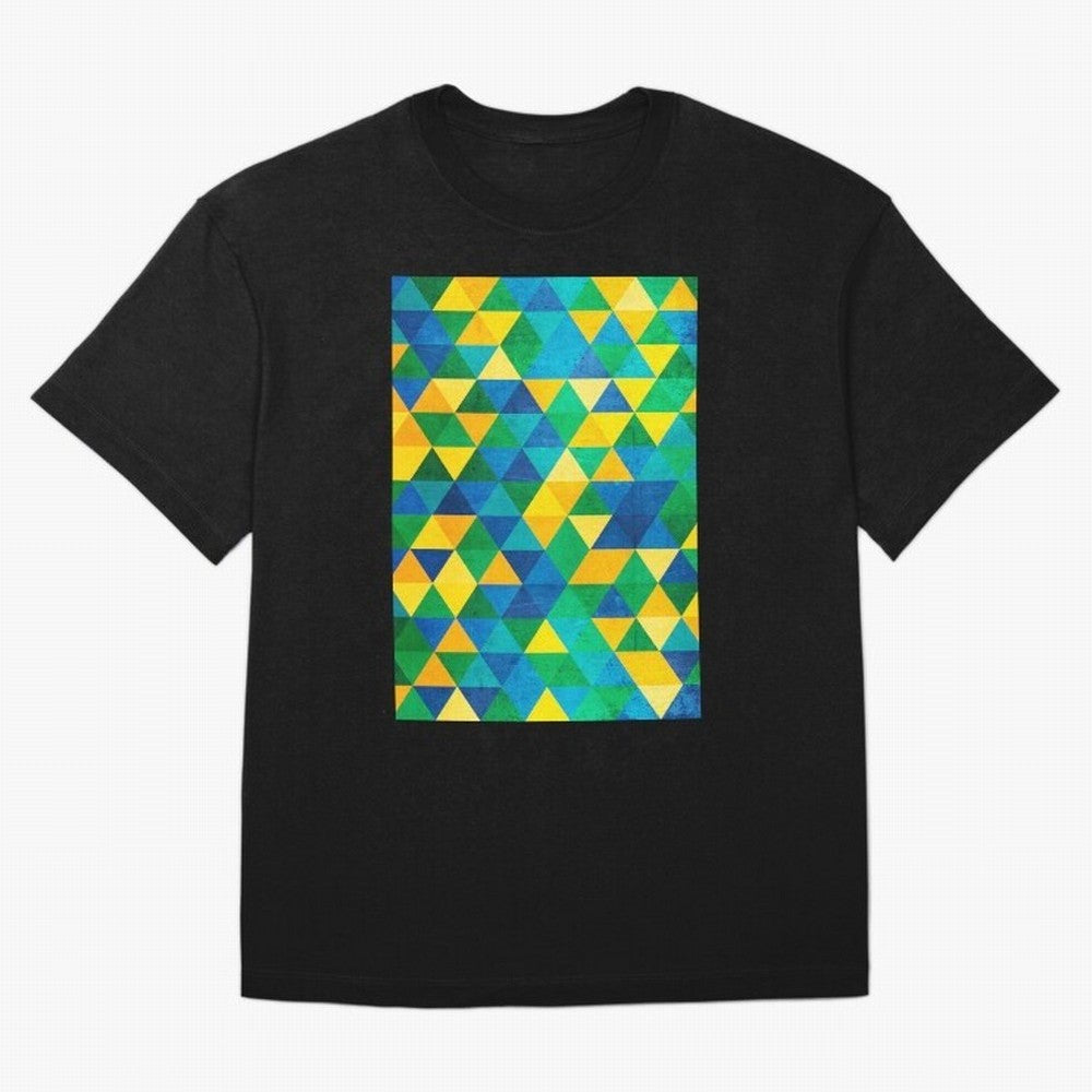 Geometric Brazil colors Classic T-Shirt Show Match Day Excitement for the FIFA World Cup 2026 Journey through Haaland Highlights, Germany Pride, Football Passion, Legendary Performances, Festival Vibes and Supporter Community; Built for Supporters