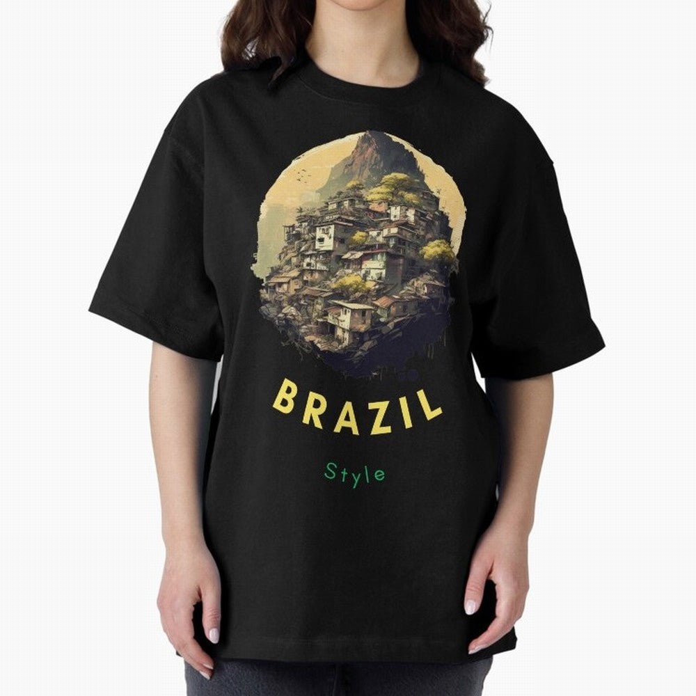 Brazil Style, Japanese Architecture Oversized T-Shirt Keep the Match Day Mood of the FIFA World Cup 2026 Group Stage Journey through Messi, CR7 and Mbappe Highlights, England and Germany Pride, Football Passion, Legendary Performances, Festival