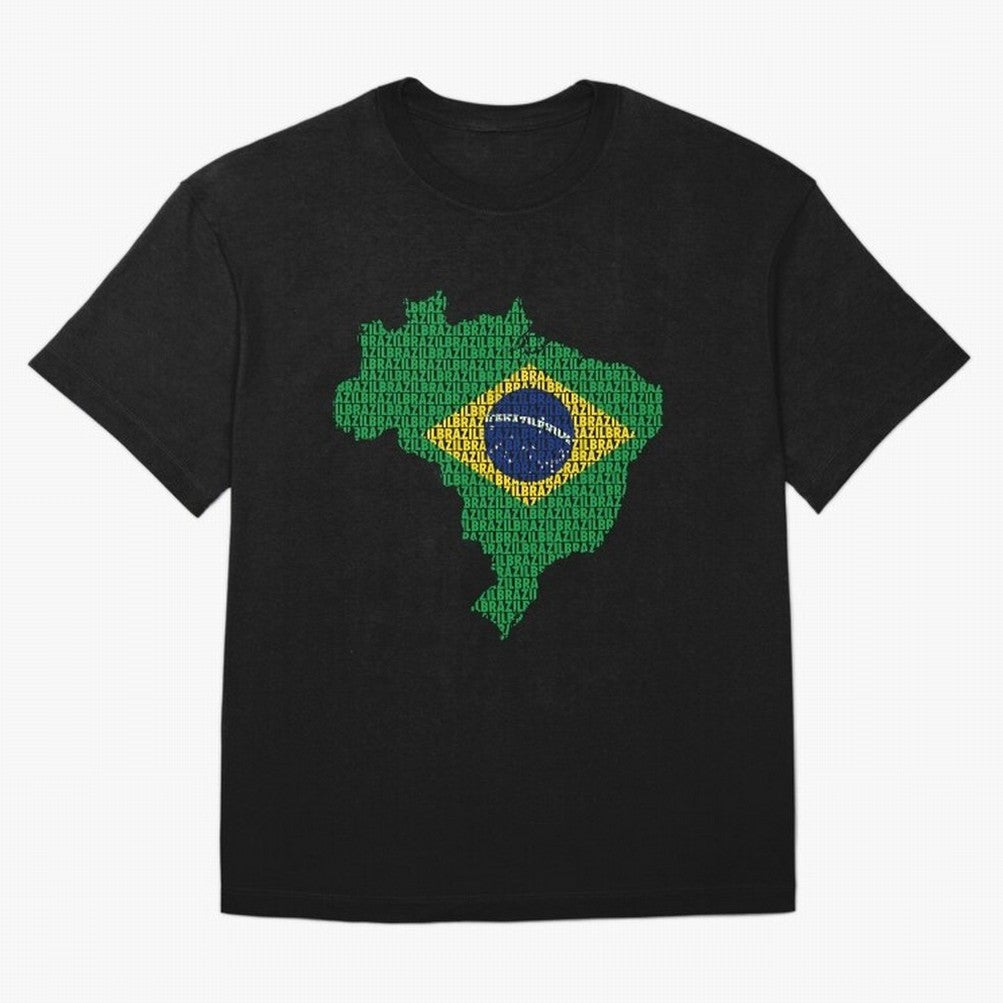 Map of Brazil (Brazil) Oversized T-Shirt Cheer for the FIFA World Cup 2026 Group Stage Journey through Cristiano Ronaldo Highlights, England, France and Netherlands Pride, Stadium Chants, National Pride, Trophy Dreams and Unforgettable Football