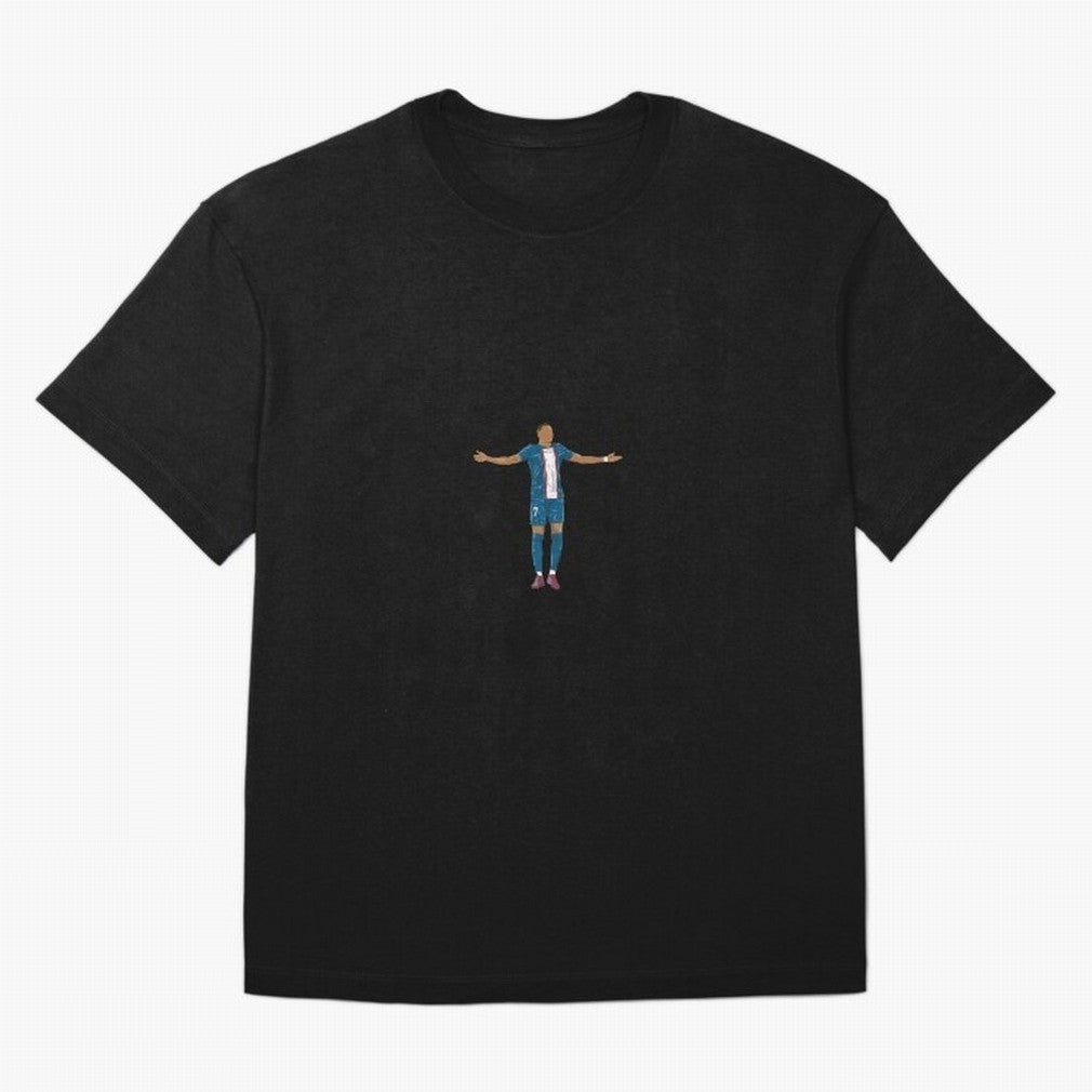 Kylian Mbappe Minimalist Classic T-Shirt Celebrate Soccer Greatness during FIFA World Cup 2026 Celebrating Cristiano Ronaldo, Haaland and CR7, Argentina, France and Brazil Energy, Goal Celebration Energy, Supporter Heritage, Football Icons and