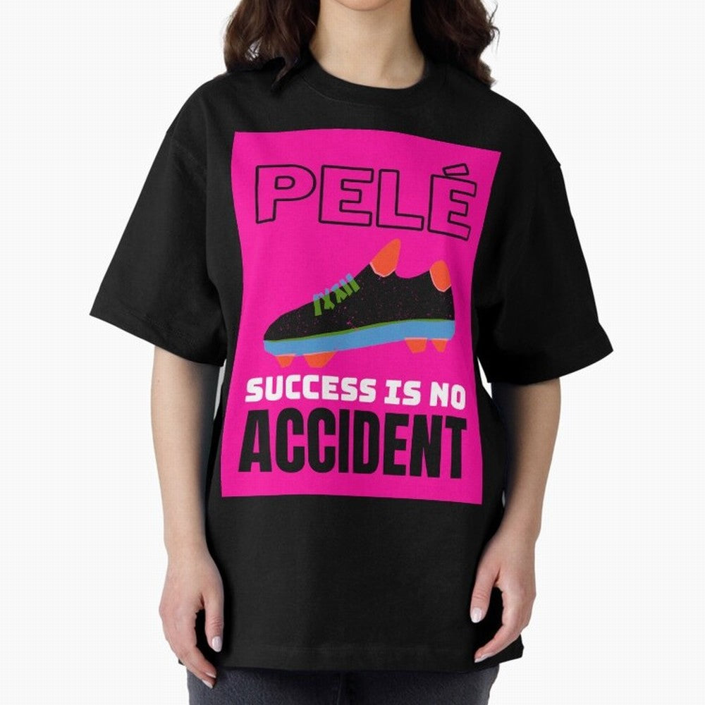 Pele Quote Success Is No Accident Graphic Classic T-Shirt Live for the Drama of FIFA World Cup 2026 for Fans of Neymar and Brazil, Bringing Fan Favorite Moments, National Team Passion, Big Match Drama and Soccer History; Ideal for Fans Who Follow