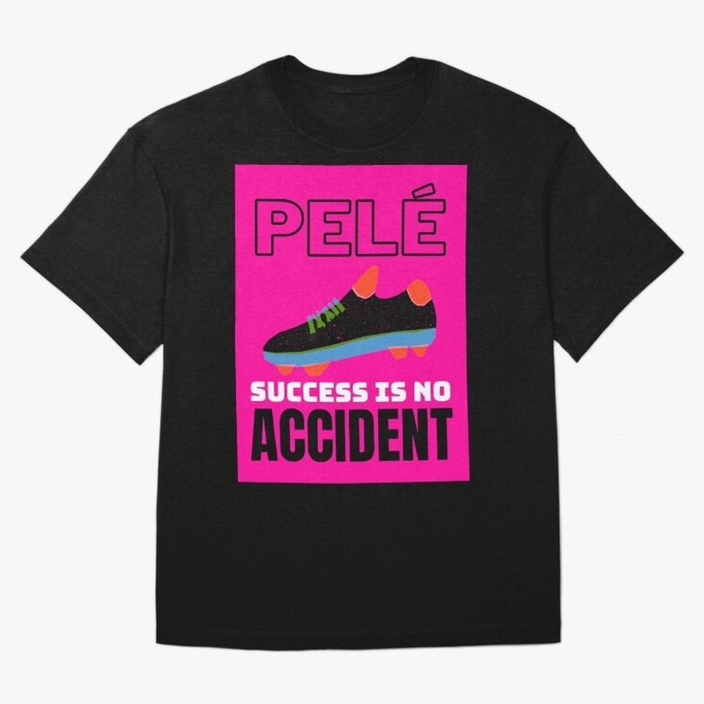 Pele Quote Success Is No Accident Graphic Classic T-Shirt Live for the Drama of FIFA World Cup 2026 for Fans of Neymar and Brazil, Bringing Fan Favorite Moments, National Team Passion, Big Match Drama and Soccer History; Ideal for Fans Who Follow