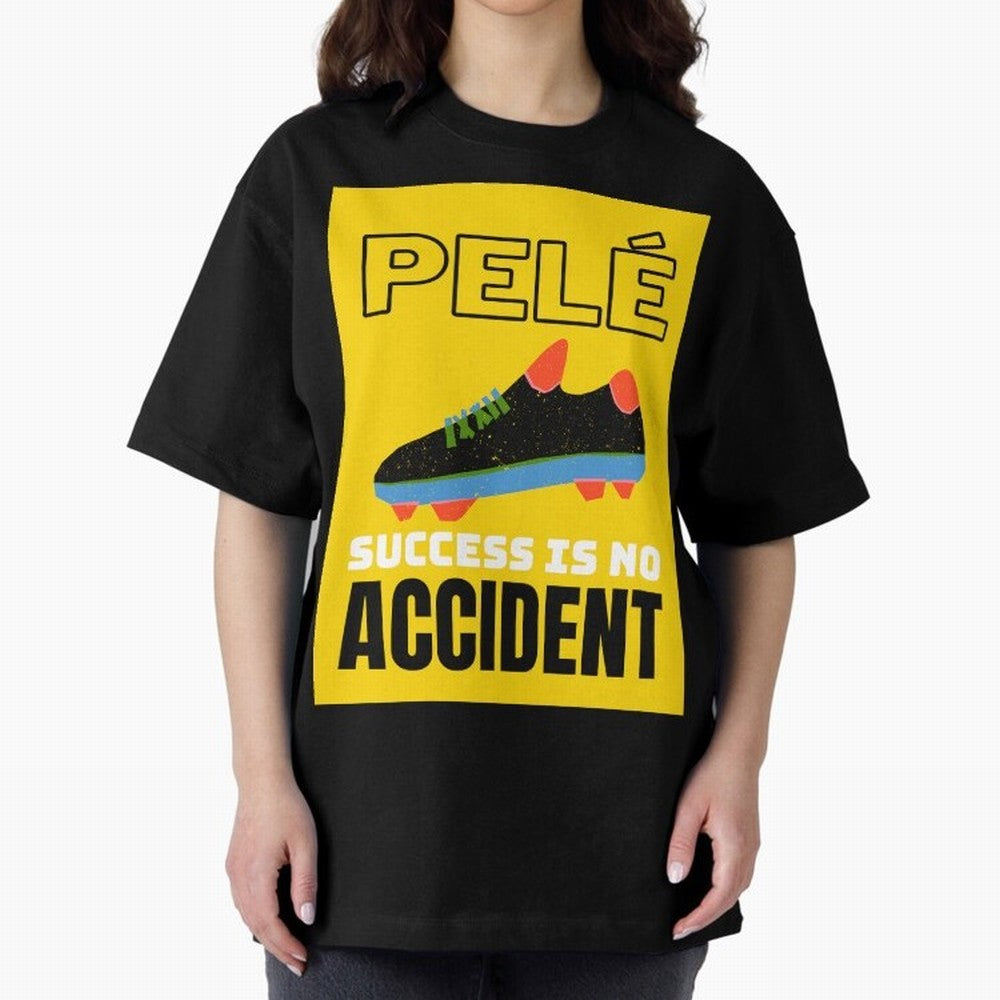 Pele Quote Success Is No Accident Graphic Classic T-Shirt Show Your Stadium Side during the FIFA World Cup 2026 USA Canada Mexico Journey through Messi, CR7 and Mbappe Highlights, Spain and Netherlands Pride, Fan Favorite Moments, National Team
