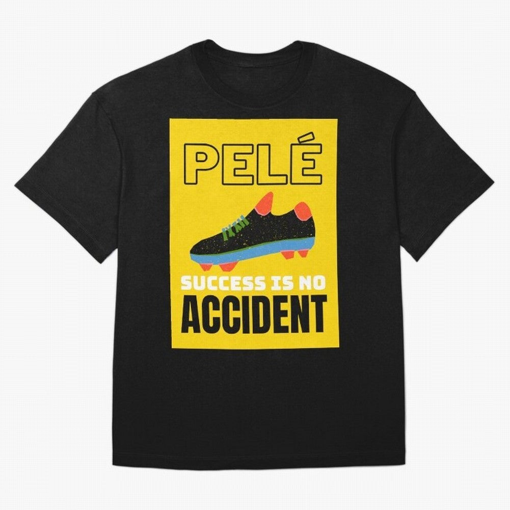 Pele Quote Success Is No Accident Graphic Classic T-Shirt Show Your Stadium Side during the FIFA World Cup 2026 USA Canada Mexico Journey through Messi, CR7 and Mbappe Highlights, Spain and Netherlands Pride, Fan Favorite Moments, National Team