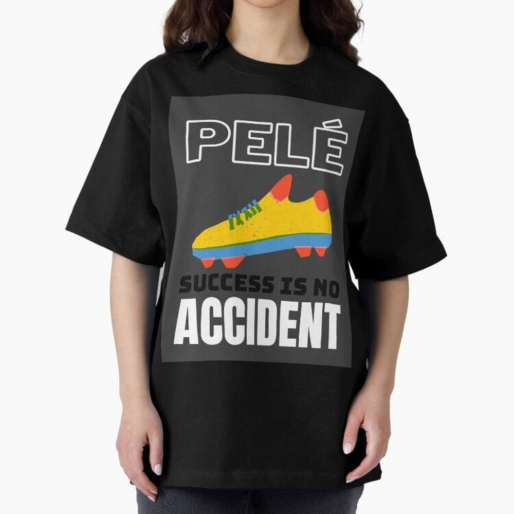 Pele Quote Success Is No Accident Graphic Classic T-Shirt Honor the Beautiful Game during the FIFA World Cup 2026 Journey through Cristiano Ronaldo, Haaland and CR7 Highlights, Argentina and Brazil Pride, Championship Spirit, Famous Goals, Roaring