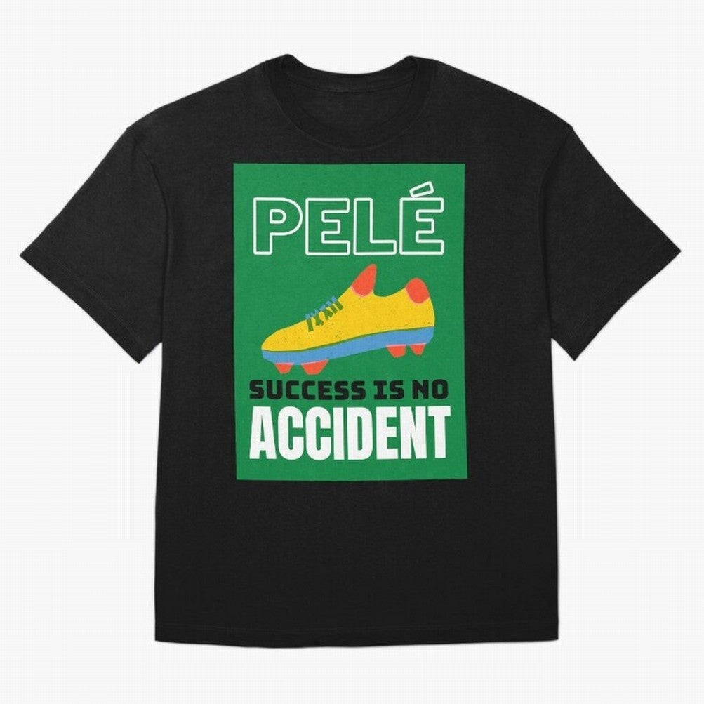 Copy of Pele Quote Success Is No Accident Graphic Oversized T-Shirt Show Fan Pride Across FIFA World Cup 2026 Spirit, Capturing England, Haaland, Vintage Soccer Flavor, Modern Football Stars, National Flags and Final Night Emotion; Ideal for
