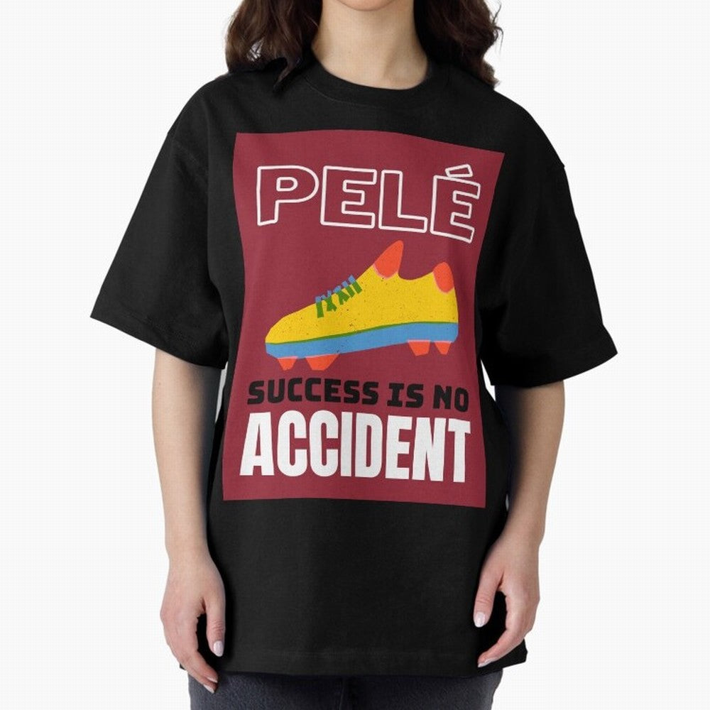 Pele Quote Success Is No Accident Graphic Classic T-Shirt Celebrate Classic Football Spirit in Match Day Hype around FIFA World Cup 2026, Neymar, Haaland and Cristiano Ronaldo, Brazil, Portugal and Argentina, Worldwide Fan Energy, Dramatic Goals,