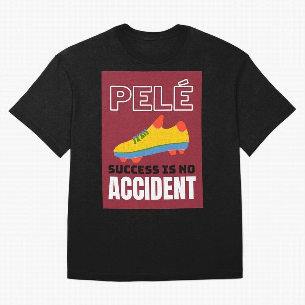 Pele Quote Success Is No Accident Graphic Classic T-Shirt Celebrate Classic Football Spirit in Match Day Hype around FIFA World Cup 2026, Neymar, Haaland and Cristiano Ronaldo, Brazil, Portugal and Argentina, Worldwide Fan Energy, Dramatic Goals,